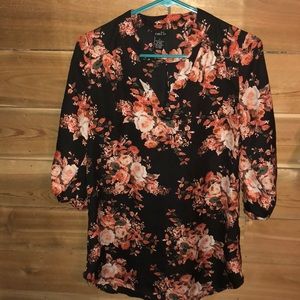 Long floral top
